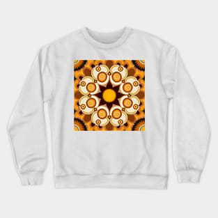 Groovy Sun Mandala Art Crewneck Sweatshirt